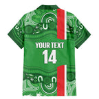 Wynnum Rugby Custom Family Matching Mermaid Dress and Hawaiian Shirt Go Manly Seagulls Aboriginal Art - Aussie Hoodie