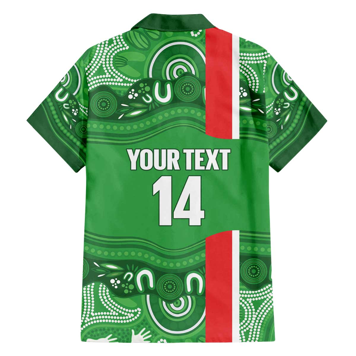 Wynnum Rugby Custom Family Matching Off The Shoulder Long Sleeve Dress and Hawaiian Shirt Go Manly Seagulls Aboriginal Art - Aussie Hoodie
