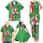 Wynnum Rugby Custom Family Matching Tank Maxi Dress and Hawaiian Shirt Go Manly Seagulls Aboriginal Art - Aussie Hoodie