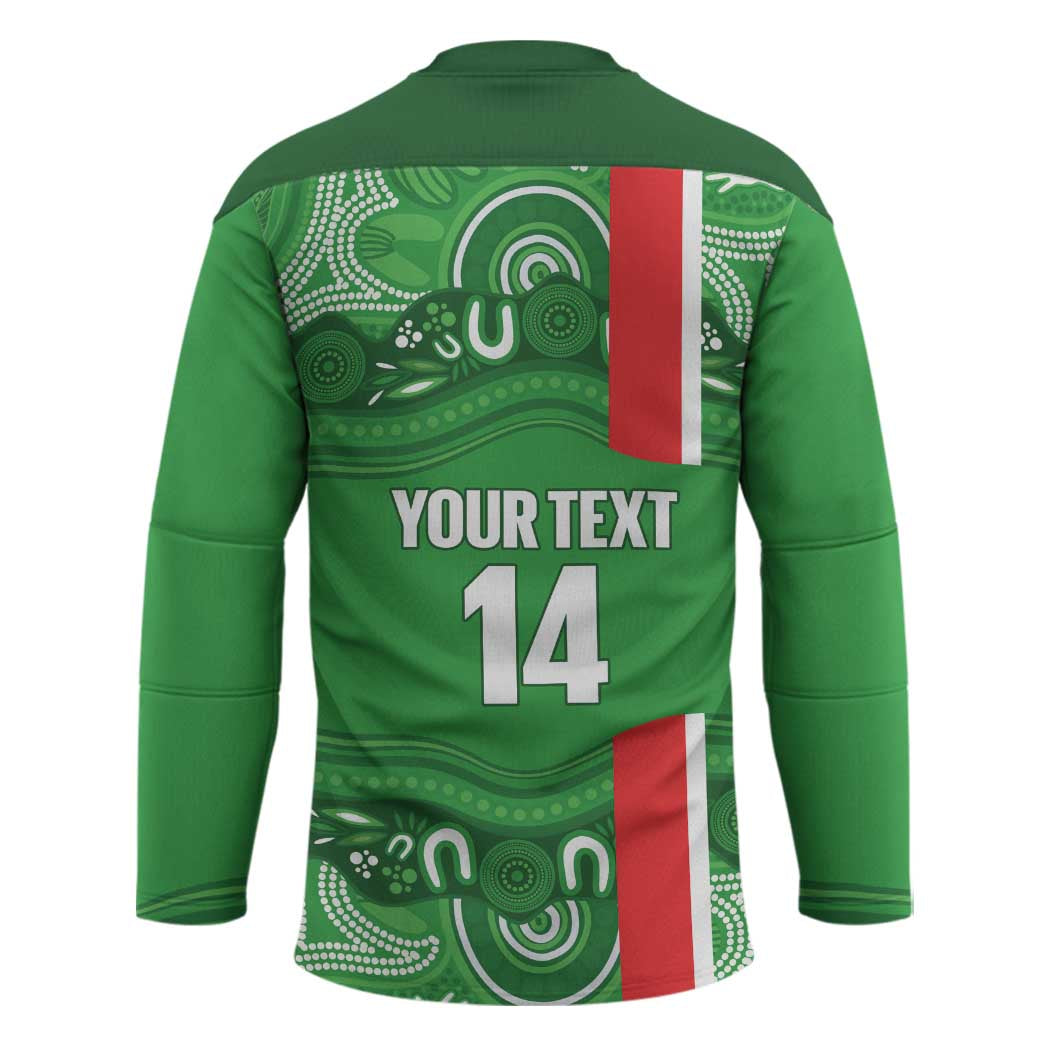 Wynnum Rugby Custom Hockey Jersey Go Manly Seagulls Aboriginal Art - Aussie Hoodie