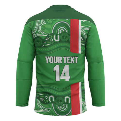 Wynnum Rugby Custom Hockey Jersey Go Manly Seagulls Aboriginal Art - Aussie Hoodie