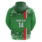 Wynnum Rugby Custom Hoodie Go Manly Seagulls Aboriginal Art - Aussie Hoodie