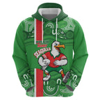Wynnum Rugby Custom Hoodie Go Manly Seagulls Aboriginal Art - Aussie Hoodie