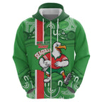 Wynnum Rugby Custom Hoodie Go Manly Seagulls Aboriginal Art - Aussie Hoodie