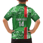 Wynnum Rugby Custom Kid Hawaiian Shirt Go Manly Seagulls Aboriginal Art - Aussie Hoodie