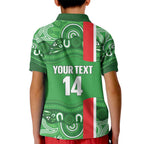 Wynnum Rugby Custom Kid Polo Shirt Go Manly Seagulls Aboriginal Art - Aussie Hoodie