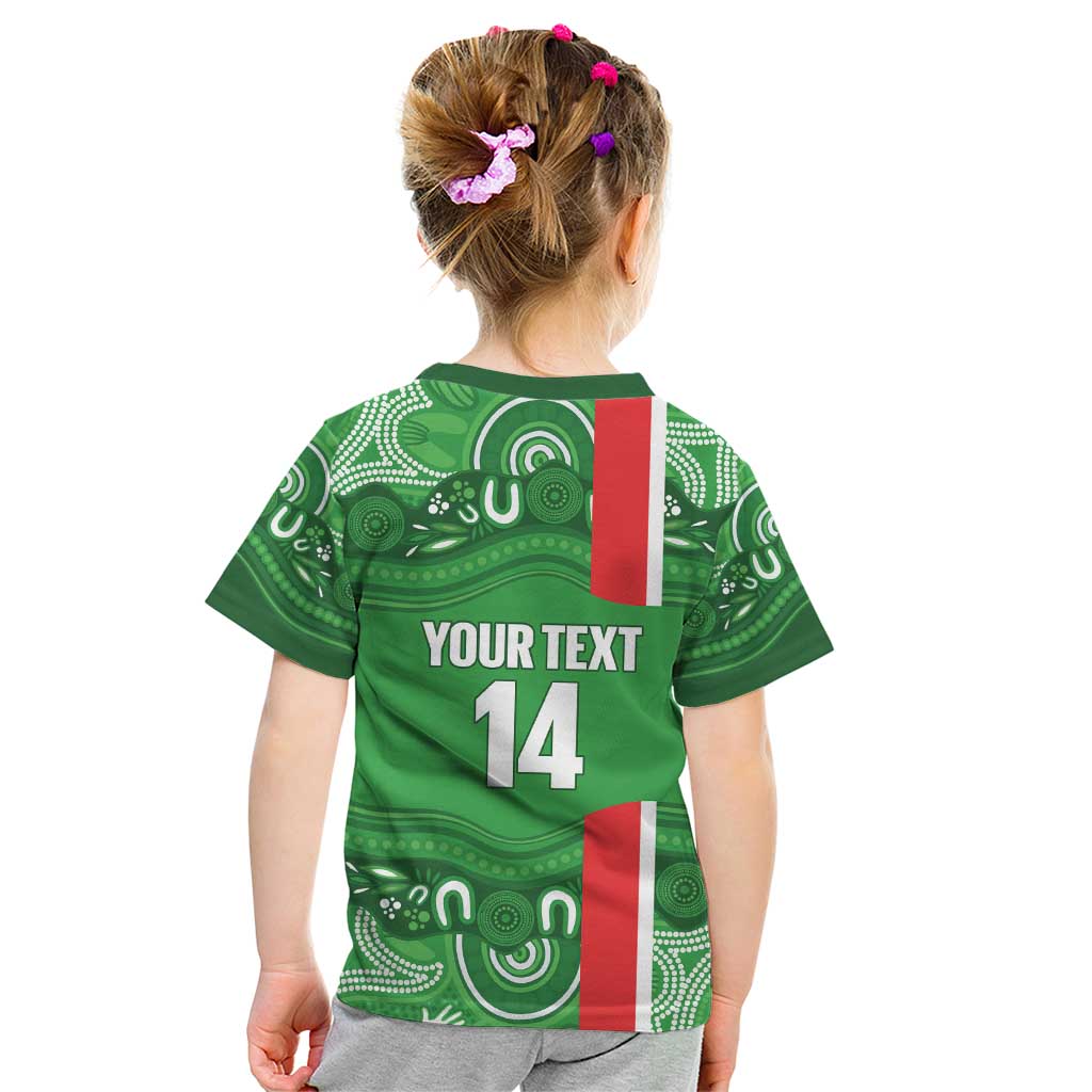 Wynnum Rugby Custom Kid T Shirt Go Manly Seagulls Aboriginal Art - Aussie Hoodie