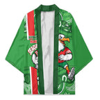 Wynnum Rugby Custom Kimono Go Manly Seagulls Aboriginal Art - Aussie Hoodie