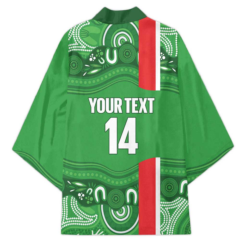 Wynnum Rugby Custom Kimono Go Manly Seagulls Aboriginal Art - Aussie Hoodie