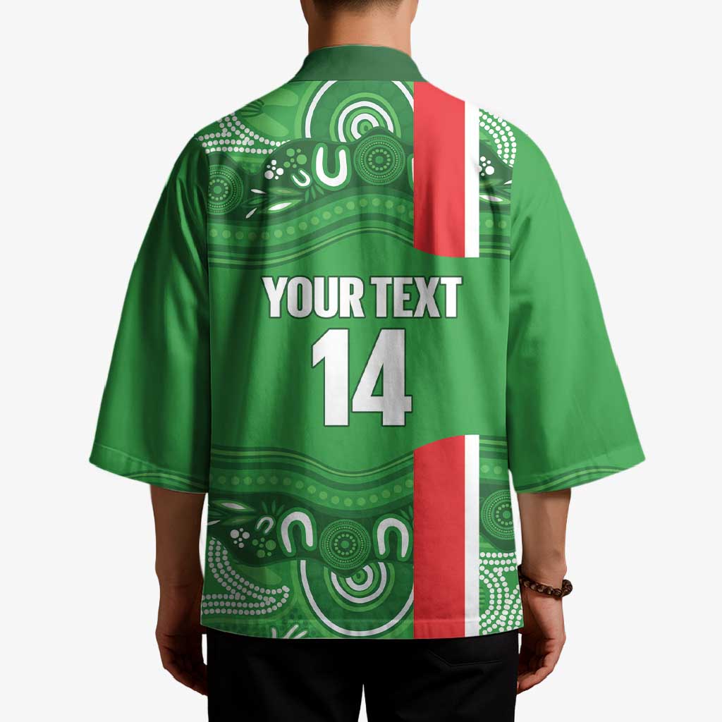 Wynnum Rugby Custom Kimono Go Manly Seagulls Aboriginal Art - Aussie Hoodie