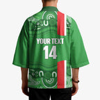 Wynnum Rugby Custom Kimono Go Manly Seagulls Aboriginal Art - Aussie Hoodie
