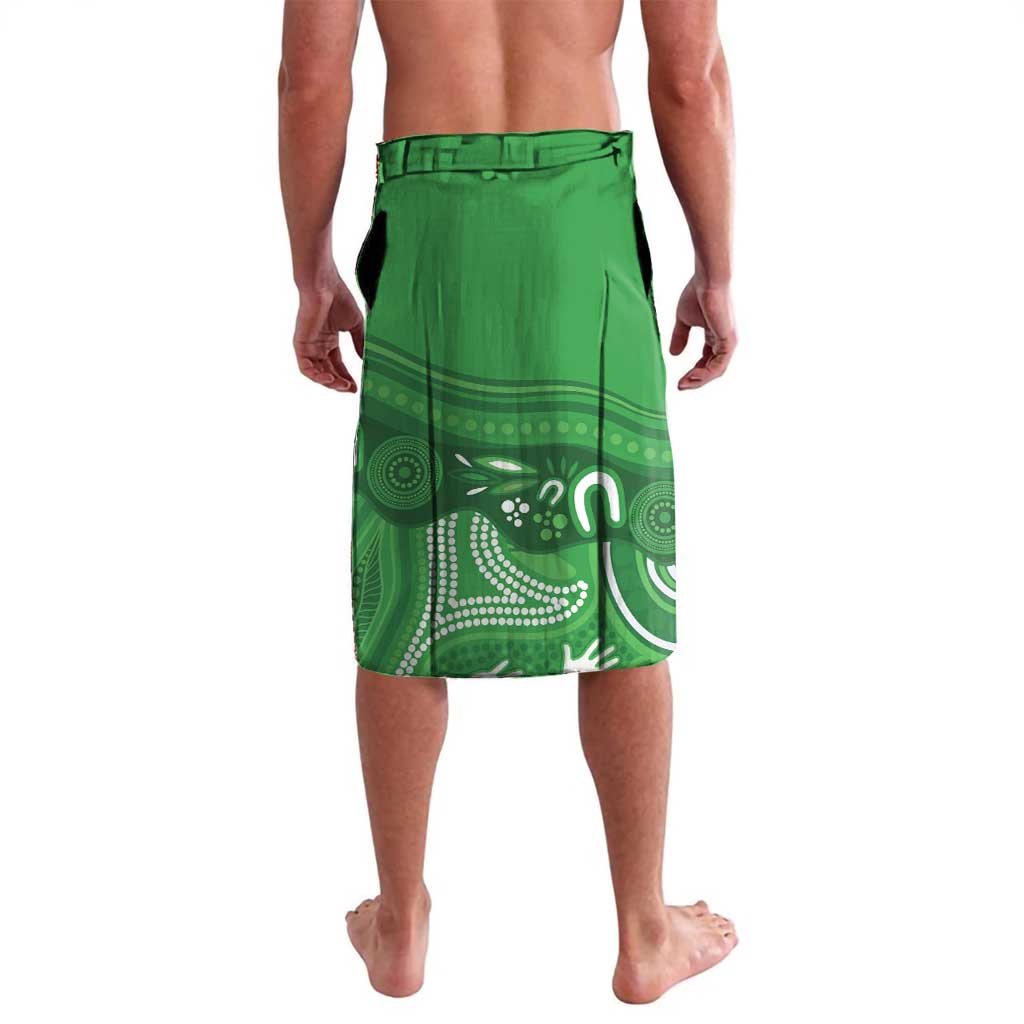 Wynnum Rugby Custom Lavalava Go Manly Seagulls Aboriginal Art - Aussie Hoodie