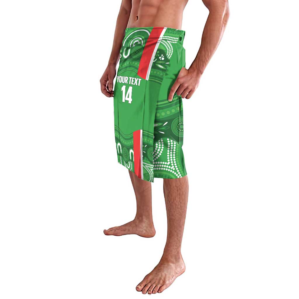 Wynnum Rugby Custom Lavalava Go Manly Seagulls Aboriginal Art - Aussie Hoodie