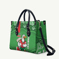 Wynnum Rugby Custom Leather Bag Go Manly Seagulls Aboriginal Art - Aussie Hoodie