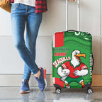 Wynnum Rugby Custom Luggage Cover Go Manly Seagulls Aboriginal Art - Aussie Hoodie