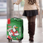 Wynnum Rugby Custom Luggage Cover Go Manly Seagulls Aboriginal Art - Aussie Hoodie