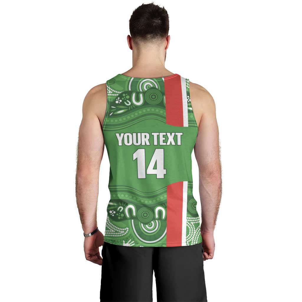 Wynnum Rugby Custom Men Tank Top Go Manly Seagulls Aboriginal Art - Aussie Hoodie