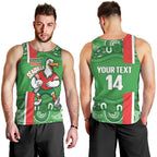 Wynnum Rugby Custom Men Tank Top Go Manly Seagulls Aboriginal Art - Aussie Hoodie