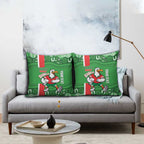 Wynnum Rugby Custom Pillow Cover Go Manly Seagulls Aboriginal Art - Aussie Hoodie