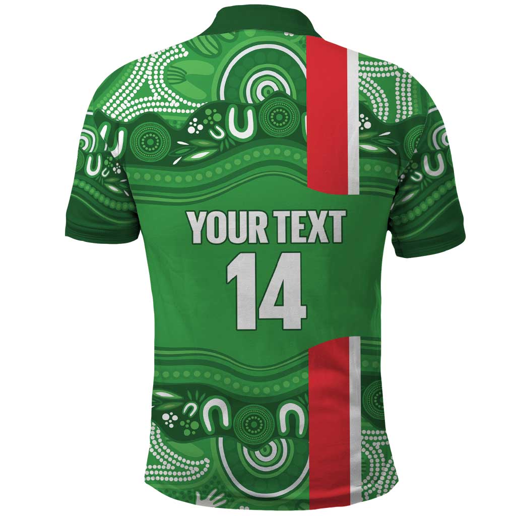 Wynnum Rugby Custom Polo Shirt Go Manly Seagulls Aboriginal Art - Aussie Hoodie