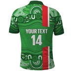 Wynnum Rugby Custom Polo Shirt Go Manly Seagulls Aboriginal Art - Aussie Hoodie
