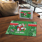 Wynnum Rugby Custom Puzzle Go Manly Seagulls Aboriginal Art - Aussie Hoodie