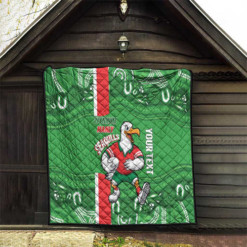 Wynnum Rugby Custom Quilt Go Manly Seagulls Aboriginal Art - Aussie Hoodie