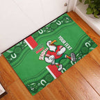 Wynnum Rugby Custom Rubber Doormat Go Manly Seagulls Aboriginal Art - Aussie Hoodie