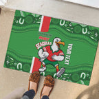 Wynnum Rugby Custom Rubber Doormat Go Manly Seagulls Aboriginal Art - Aussie Hoodie
