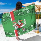Wynnum Rugby Custom Sarong Go Manly Seagulls Aboriginal Art - Aussie Hoodie