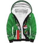 Wynnum Rugby Custom Sherpa Hoodie Go Manly Seagulls Aboriginal Art - Aussie Hoodie