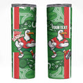 Wynnum Rugby Custom Skinny Tumbler Go Manly Seagulls Aboriginal Art - Aussie Hoodie