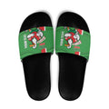 Wynnum Rugby Custom Slide Sandals Go Manly Seagulls Aboriginal Art - Aussie Hoodie