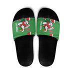 Wynnum Rugby Custom Slide Sandals Go Manly Seagulls Aboriginal Art - Aussie Hoodie
