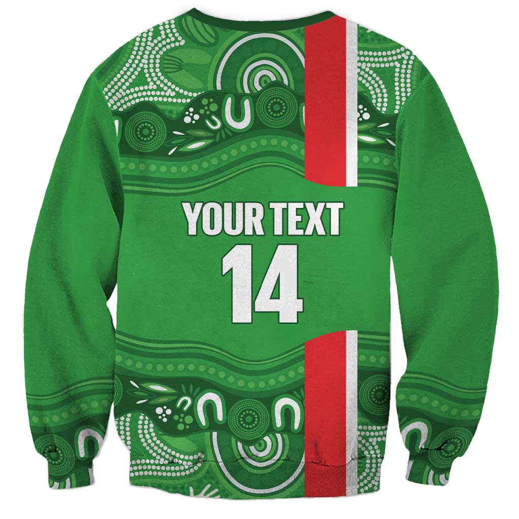 Wynnum Rugby Custom Sweatshirt Go Manly Seagulls Aboriginal Art - Aussie Hoodie