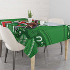 Wynnum Rugby Custom Tablecloth Go Manly Seagulls Aboriginal Art - Aussie Hoodie