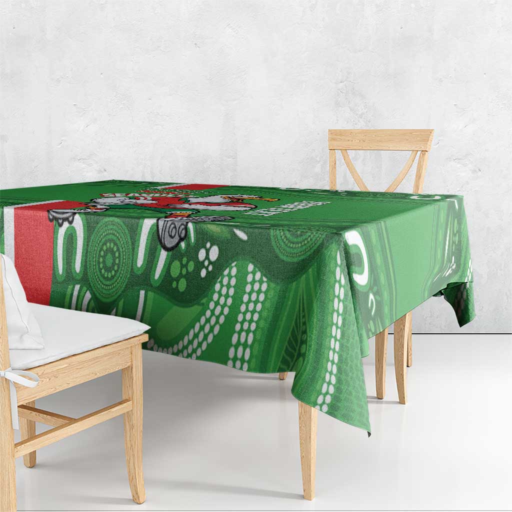 Wynnum Rugby Custom Tablecloth Go Manly Seagulls Aboriginal Art - Aussie Hoodie