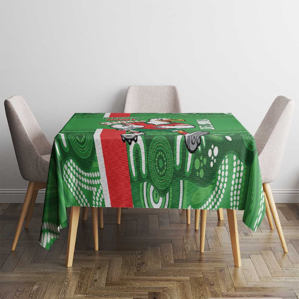 Wynnum Rugby Custom Tablecloth Go Manly Seagulls Aboriginal Art - Aussie Hoodie