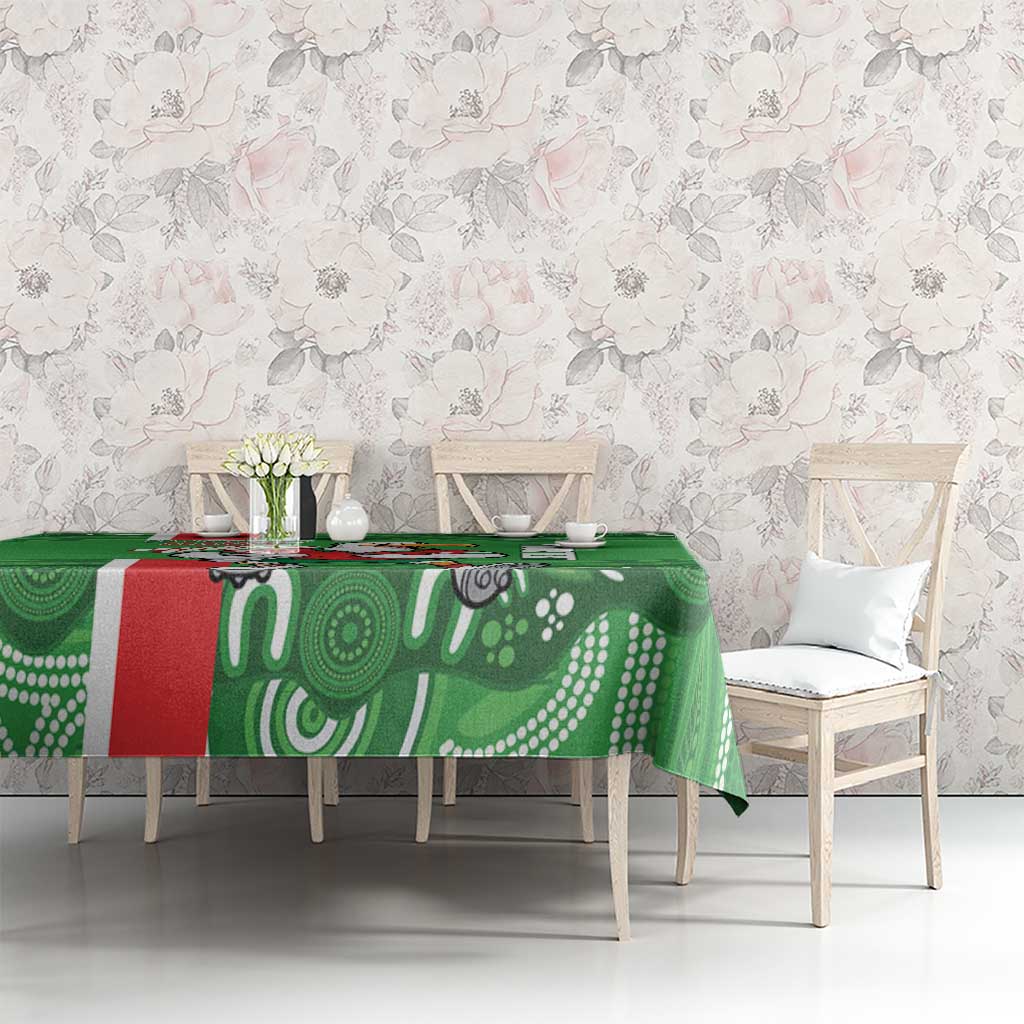 Wynnum Rugby Custom Tablecloth Go Manly Seagulls Aboriginal Art - Aussie Hoodie