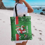 Wynnum Rugby Custom Tote Bag Go Manly Seagulls Aboriginal Art - Aussie Hoodie