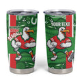Wynnum Rugby Custom Tumbler Cup Go Manly Seagulls Aboriginal Art - Aussie Hoodie