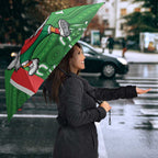 Wynnum Rugby Custom Umbrella Go Manly Seagulls Aboriginal Art - Aussie Hoodie
