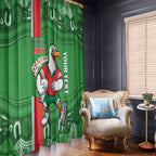 Wynnum Rugby Custom Window Curtain Go Manly Seagulls Aboriginal Art - Aussie Hoodie