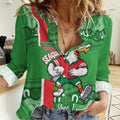 Wynnum Rugby Custom Women Casual Shirt Go Manly Seagulls Aboriginal Art - Aussie Hoodie