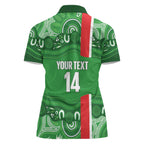 Wynnum Rugby Custom Women Polo Shirt Go Manly Seagulls Aboriginal Art - Aussie Hoodie