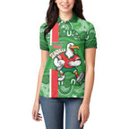 Wynnum Rugby Custom Women Polo Shirt Go Manly Seagulls Aboriginal Art - Aussie Hoodie