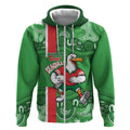 Wynnum Rugby Custom Zip Hoodie Go Manly Seagulls Aboriginal Art - Aussie Hoodie