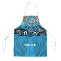 Northern Pride Rugby Custom Apron Roaring Lion Aboriginal Art - Aussie Hoodie