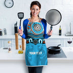 Northern Pride Rugby Custom Apron Roaring Lion Aboriginal Art - Aussie Hoodie