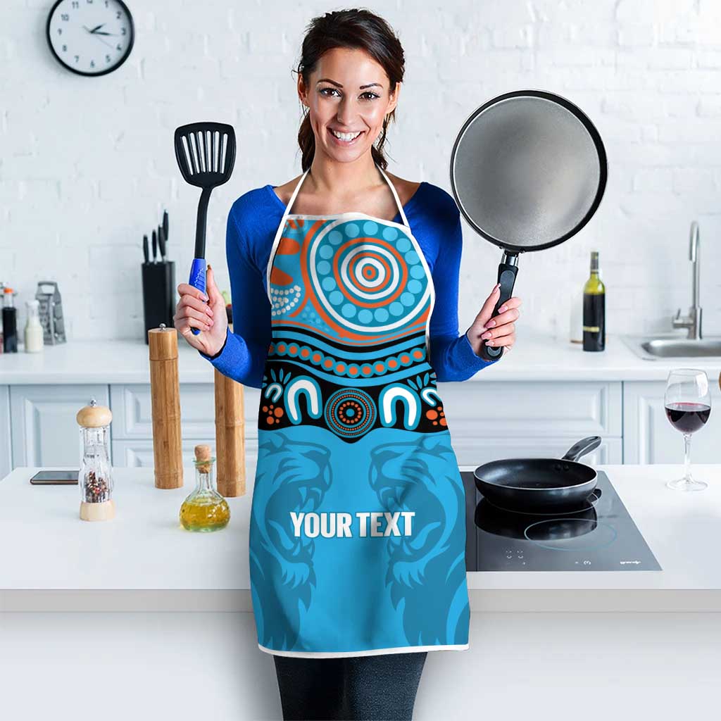 Northern Pride Rugby Custom Apron Roaring Lion Aboriginal Art - Aussie Hoodie